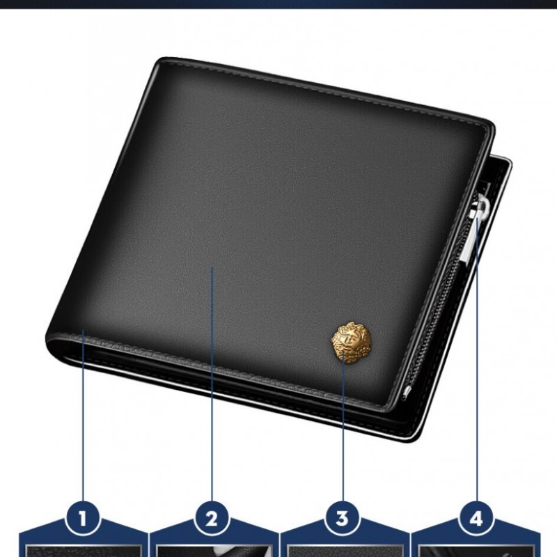 Δερμάτινο Ανδρικό πορτοφόλι Laorentou 328J007L μαύρο 