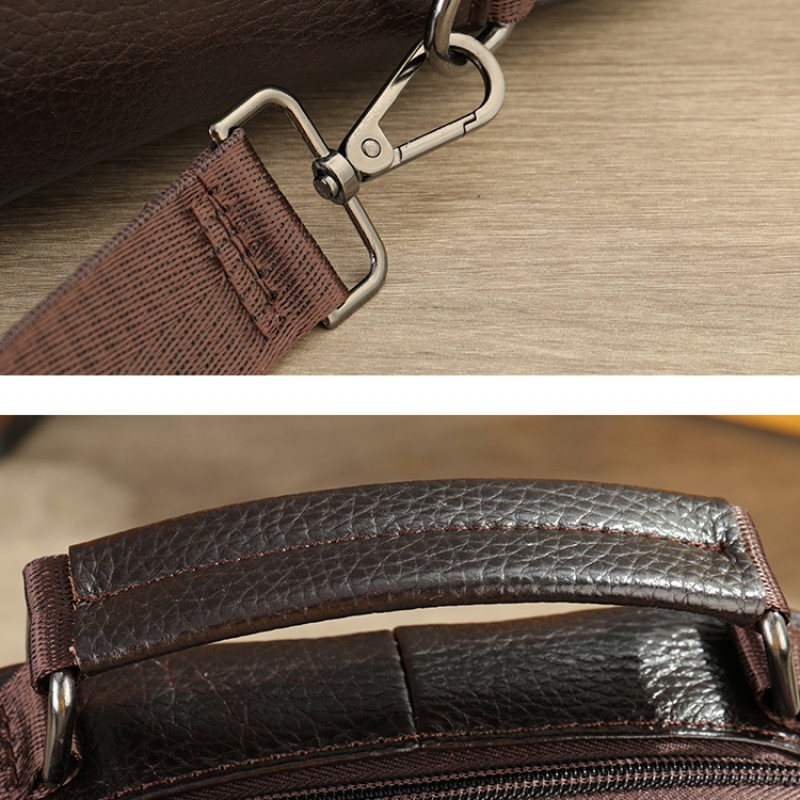 Δερμάτινο τσαντάκι ώμου Cardinal 6042 black 