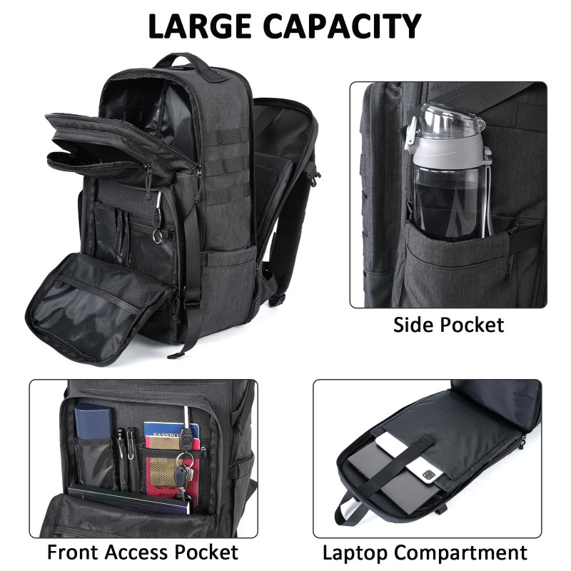 Σακίδιο πλάτης 26L Laptop 17” Matein 1195 μαύρο 