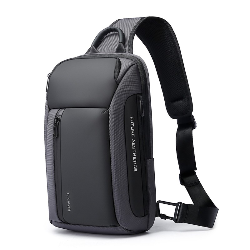 Τσαντάκι ώμου χιαστί crossbody Bange 7566 γκρί 