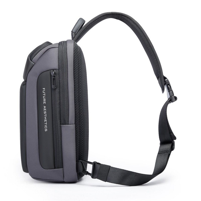 Τσαντάκι ώμου χιαστί crossbody Bange 7566 γκρί 