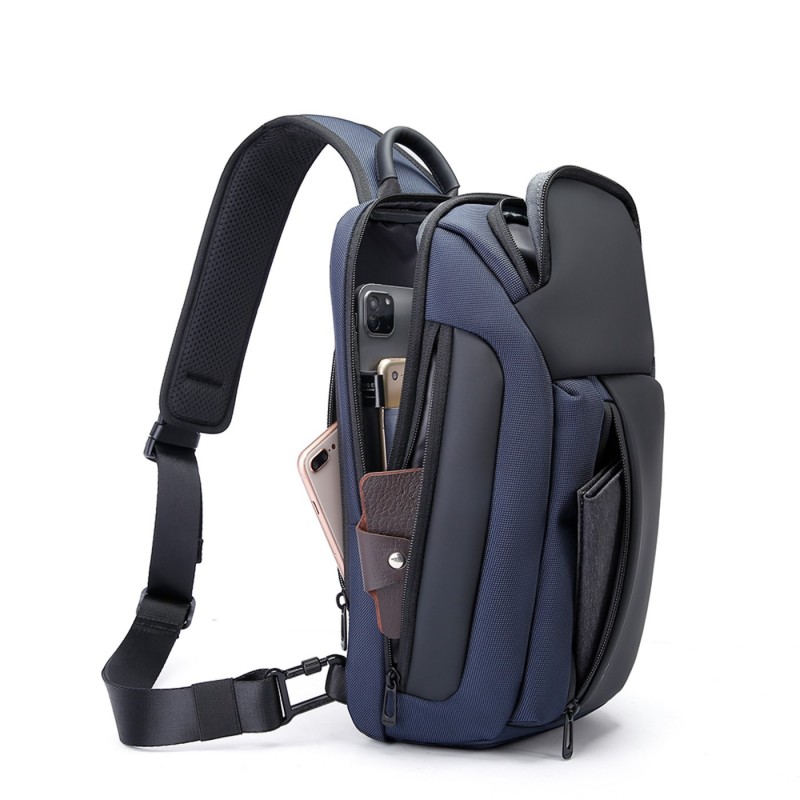 Τσαντάκι ώμου χιαστί crossbody Bange 7566 μπλέ 