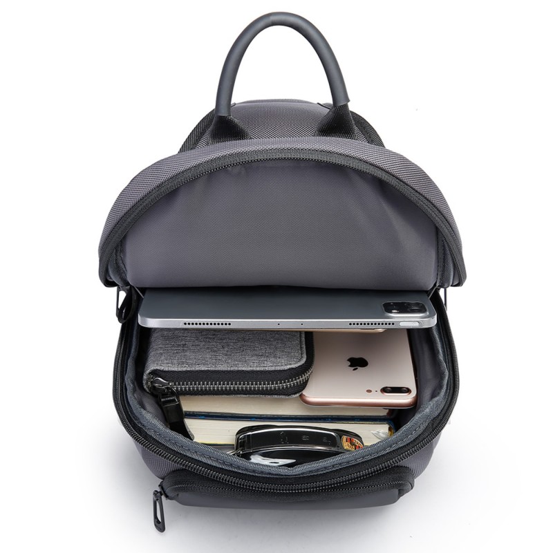 Τσαντάκι ώμου χιαστί crossbody Bange 7566 γκρί 