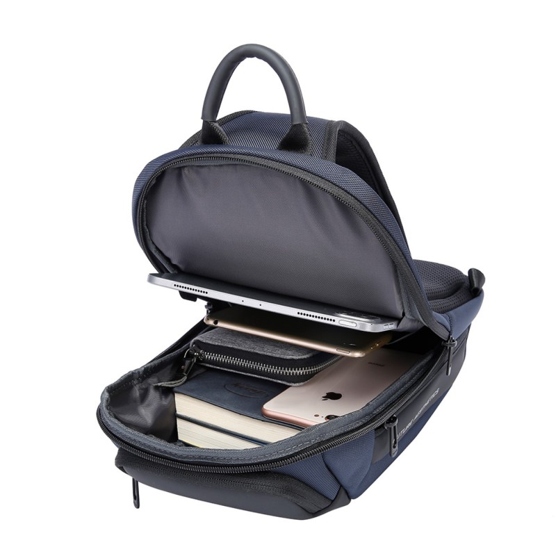 Τσαντάκι ώμου χιαστί crossbody Bange 7566 μπλέ 