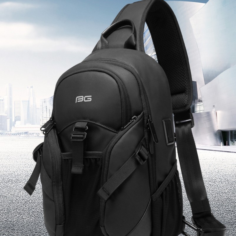 Τσαντάκι ώμου χιαστί crossbody Bange 77120 μαύρο
