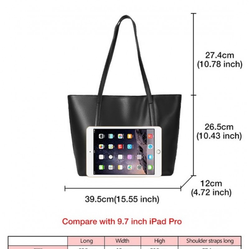 Δερμάτινη Γυναικεία Τσάντα Shopper ‘Ωμου Foxer 958V422F μαύρο 