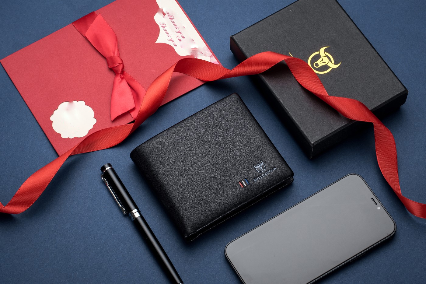 Δερμάτινο πορτοφόλι Bull Captain QB003 μαύρο 