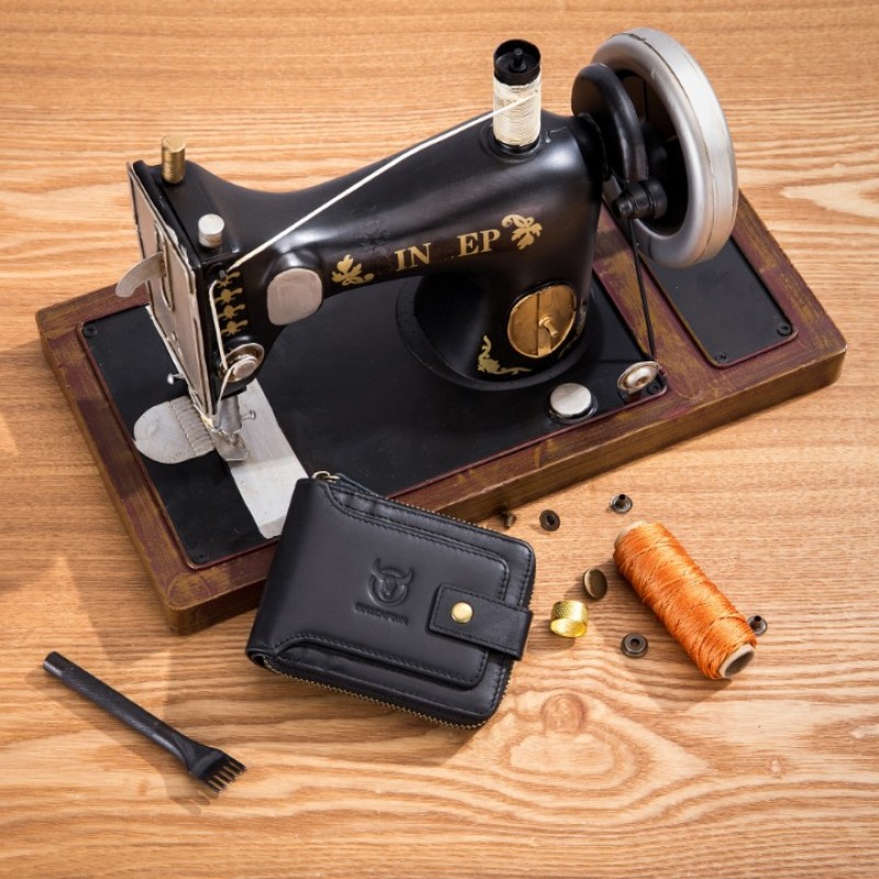 Δερμάτινο πορτοφόλι Bull Captain QB-231 μαύρο 