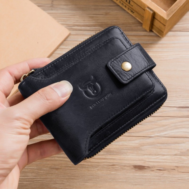 Δερμάτινο πορτοφόλι Bull Captain QB-231 μαύρο 