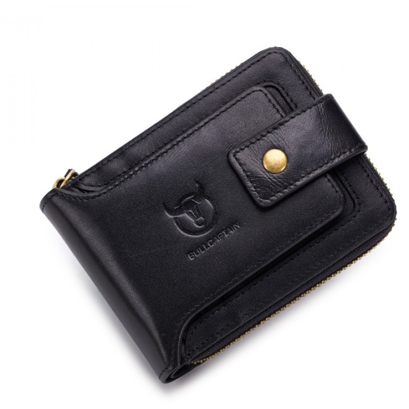 Δερμάτινο πορτοφόλι Bull Captain QB-231 μαύρο 