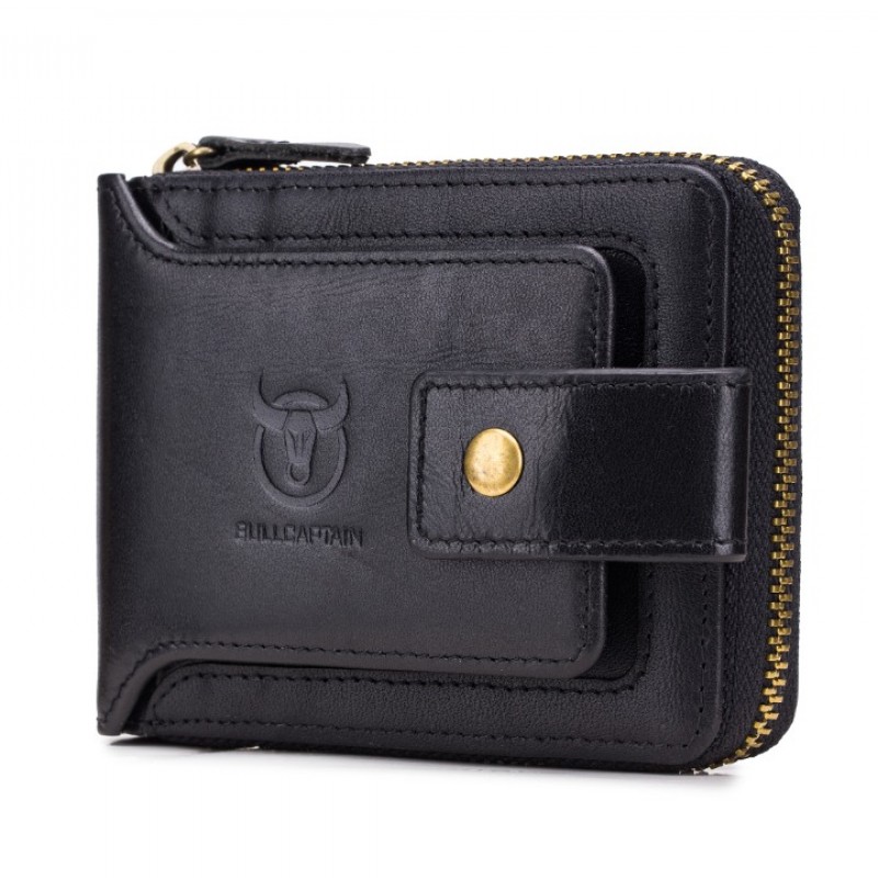 Δερμάτινο πορτοφόλι Bull Captain QB-231 μαύρο 