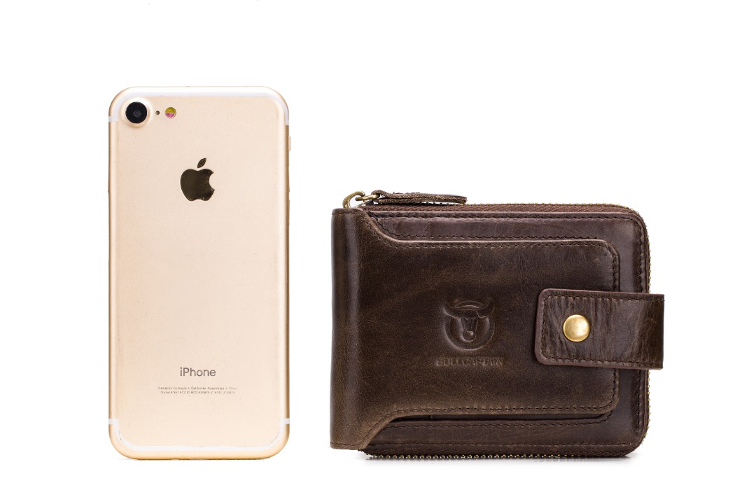 Δερμάτινο πορτοφόλι Bull Captain QB-231 καφέ 