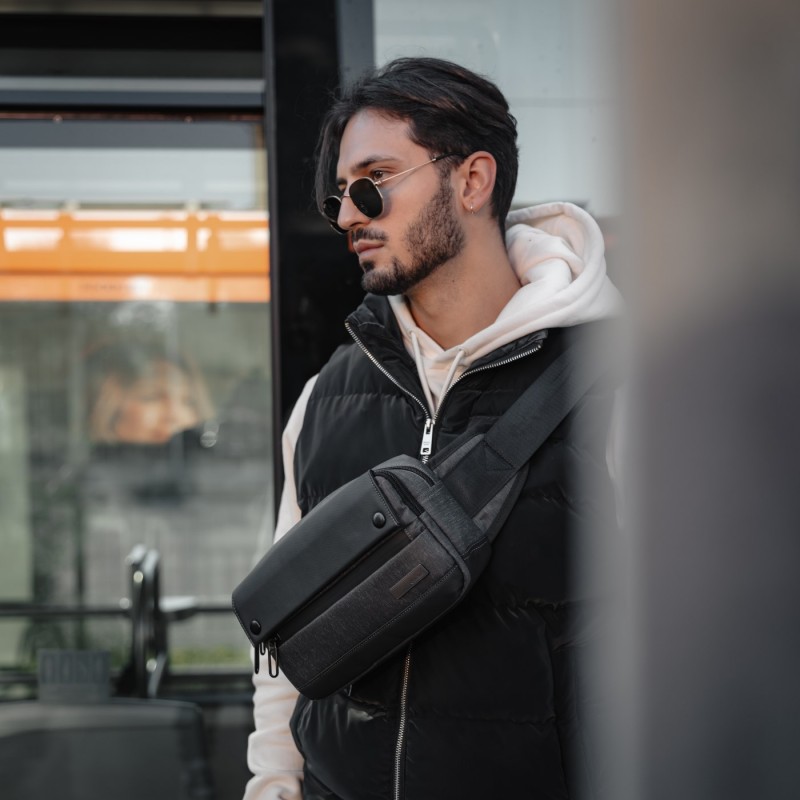 Τσαντάκι μέσης Cardinal 121 ανθρακί 