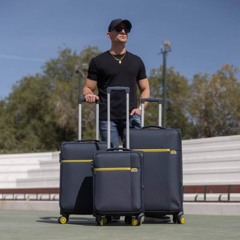 Βαλίτσες trolley (σετ 3 τεμαχίων) Oblivion Cardinal 5100 σκούρο μπλέ 