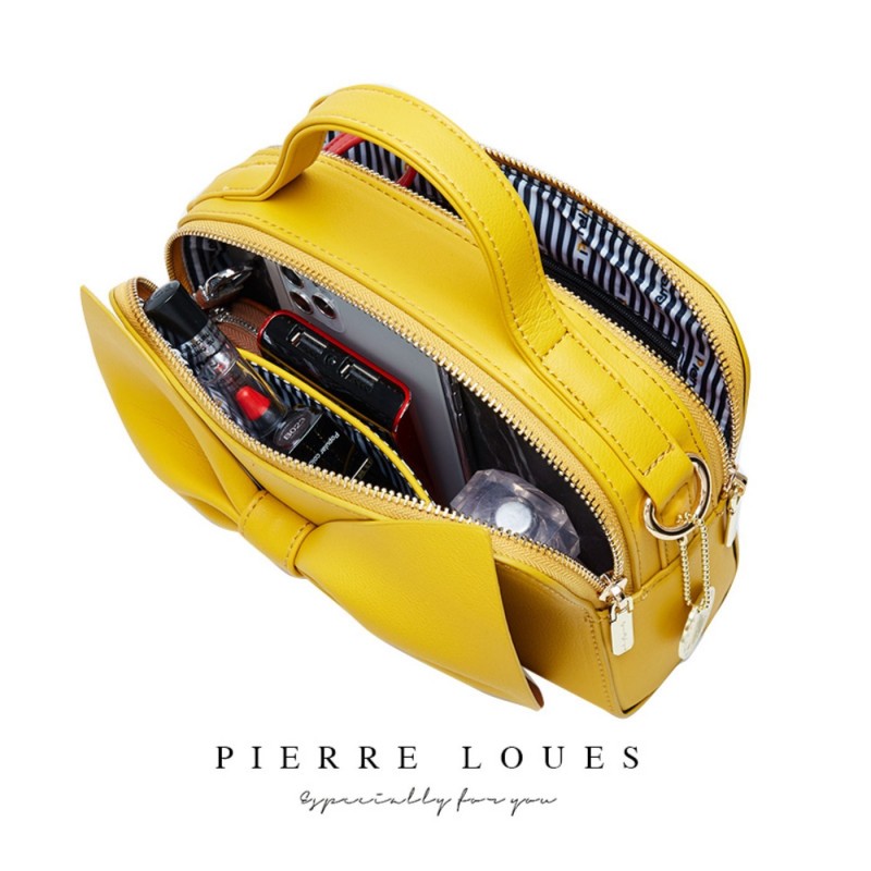 Γυναικεία Τσάντα Χιαστί/χειρός Pierre Loues 514-28 καφέ 