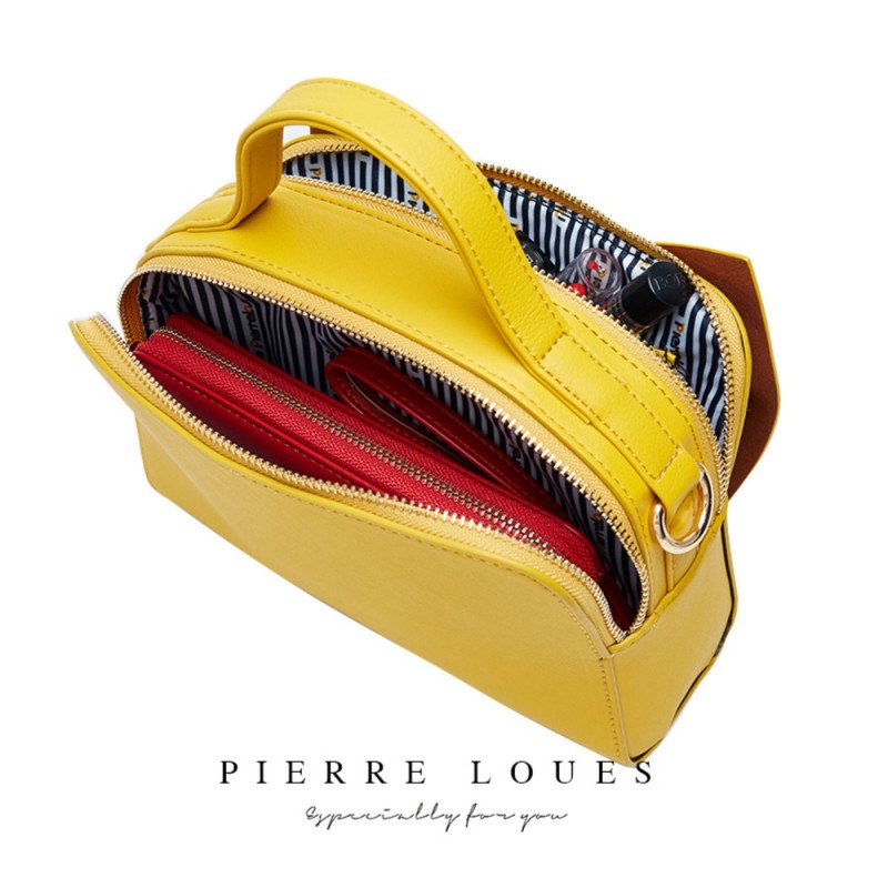 Γυναικεία Τσάντα Χιαστί/χειρός Pierre Loues 514-28 καφέ 