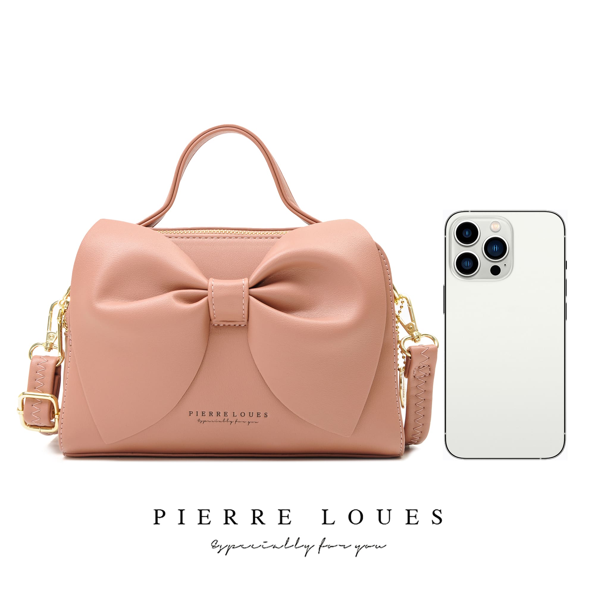 Γυναικεία Τσάντα Χιαστί/χειρός Pierre Loues 514-28 ροζ 