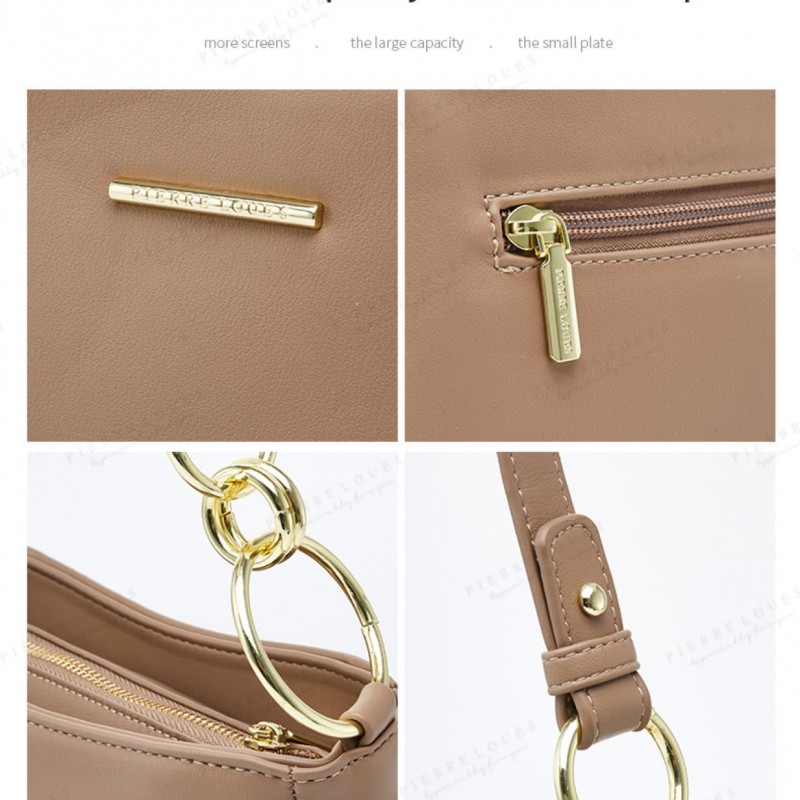 Γυναικεία Τσάντα Χιαστί Pierre Loues 514-48 μπορντό 