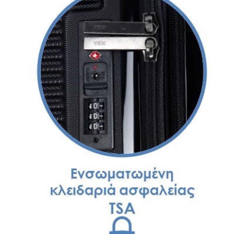Lavor 1-607 Βαλίτσα Καμπίνας 56x35x24cm με 4 Ρόδες Μαύρη