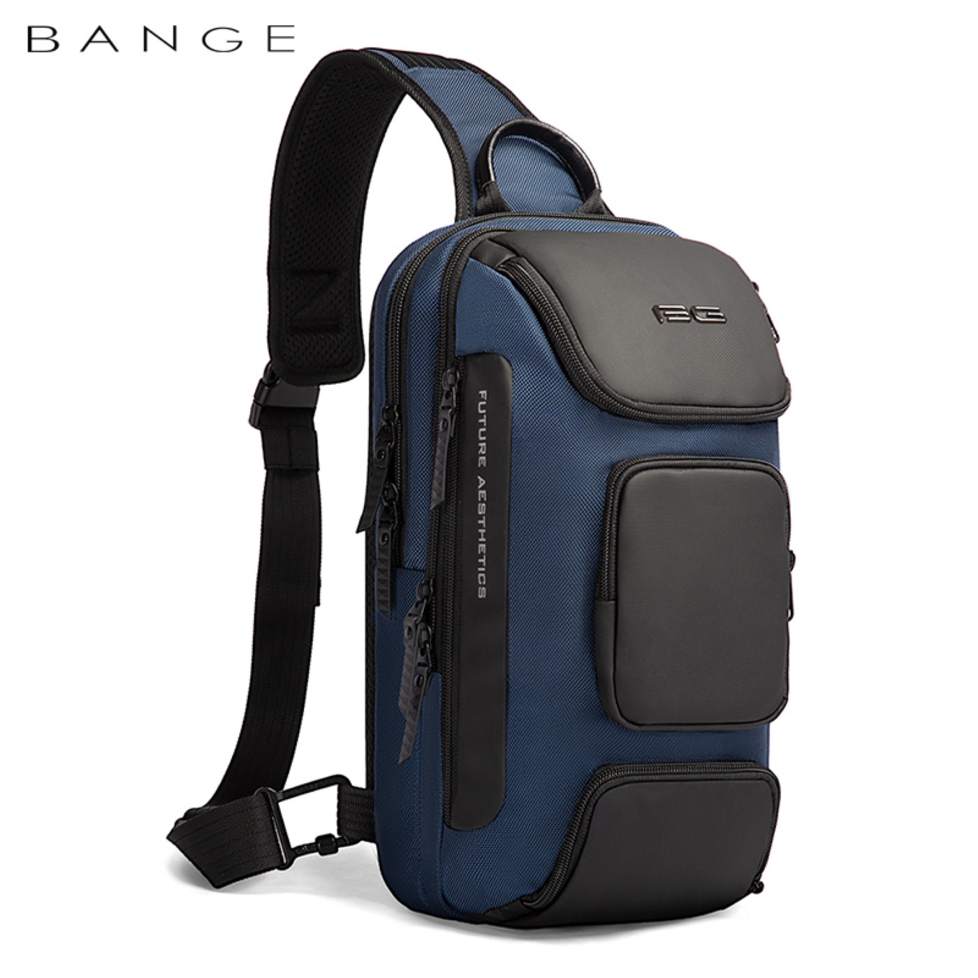 Τσαντάκι ώμου χιαστί crossbody Bange 7086 μπλέ 