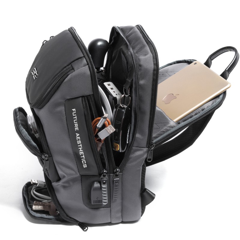 Τσαντάκι ώμου χιαστί crossbody Bange 7086 γκρί 