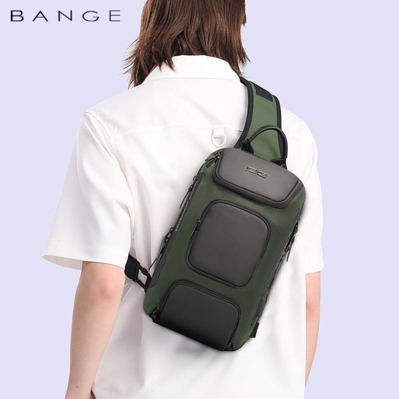 Τσαντάκι ώμου χιαστί crossbody Bange 7086 χακί 