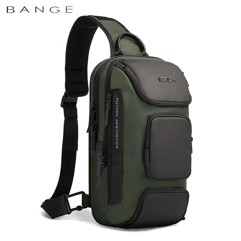 Τσαντάκι ώμου χιαστί crossbody Bange 7086 χακί 
