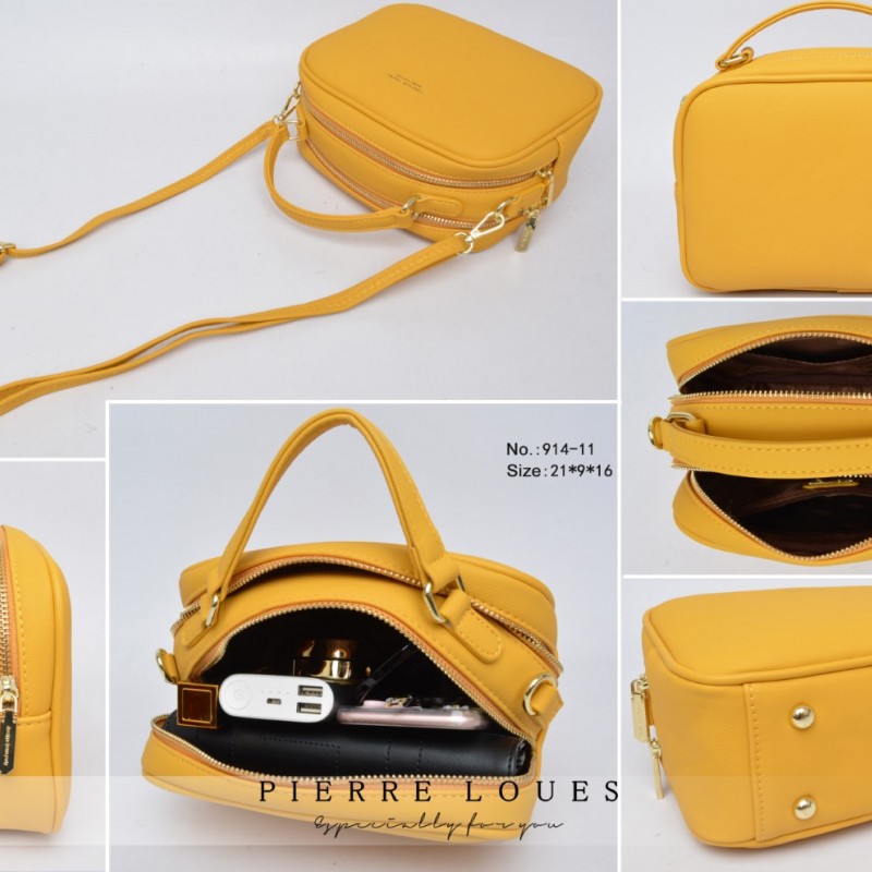 Γυναικεία Τσάντα Χιαστί/Χειρός Pierre Loues 914-11 μαύρο 