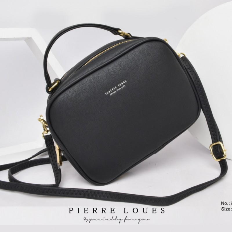 Γυναικεία Τσάντα Χιαστί/Χειρός Pierre Loues 914-11 μαύρο 