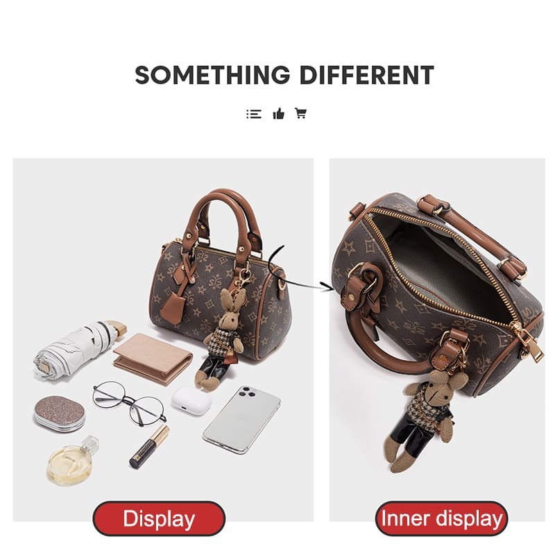 Γυναικεία Τσάντα PVC Χιαστί/Χειρός Foxer 9151063F καφέ 