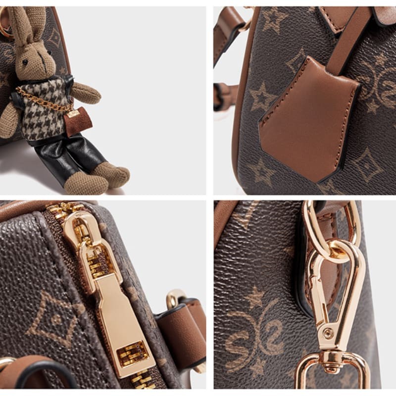 Γυναικεία Τσάντα PVC Χιαστί/Χειρός Foxer 9151063F καφέ 