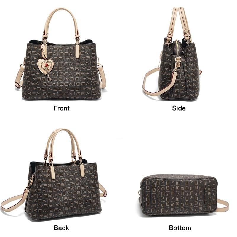 Γυναικεία Τσάντα PVC Χιαστί Foxer 9151147F καφέ 