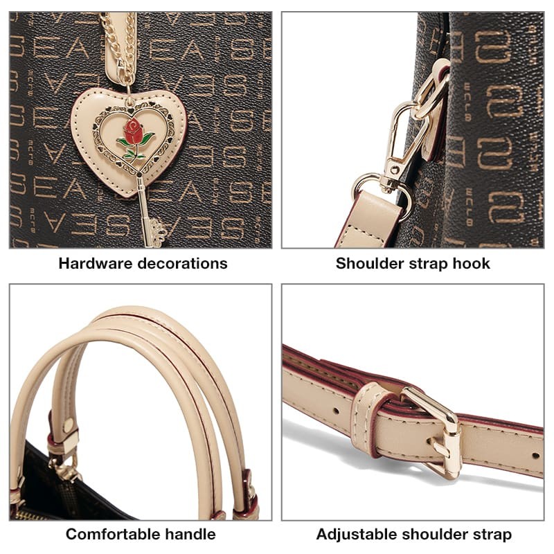 Γυναικεία Τσάντα PVC Χιαστί Foxer 9151147F καφέ 