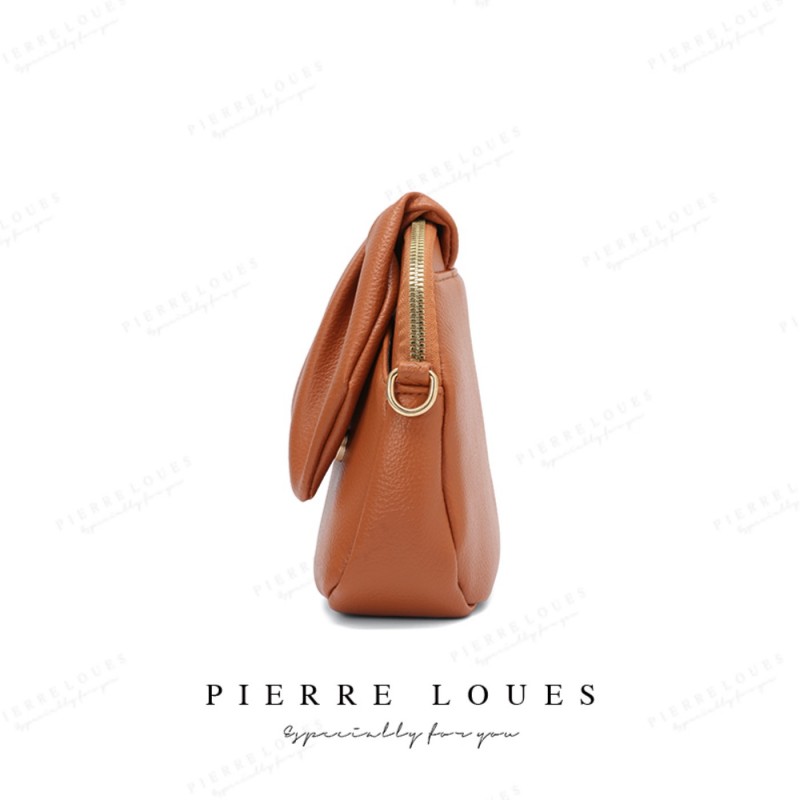 Γυναικεία Τσάντα Χιαστί Pierre Loues C339-1 καφέ 