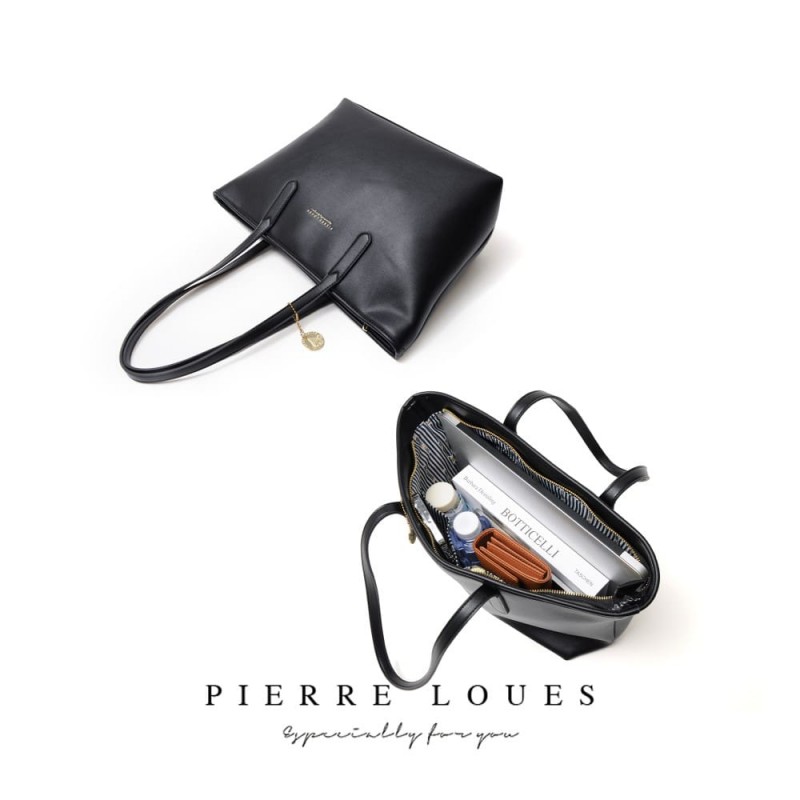 Γυναικεία Τσάντα Ώμου Shopper Pierre Loues 914-62 μαύρο 