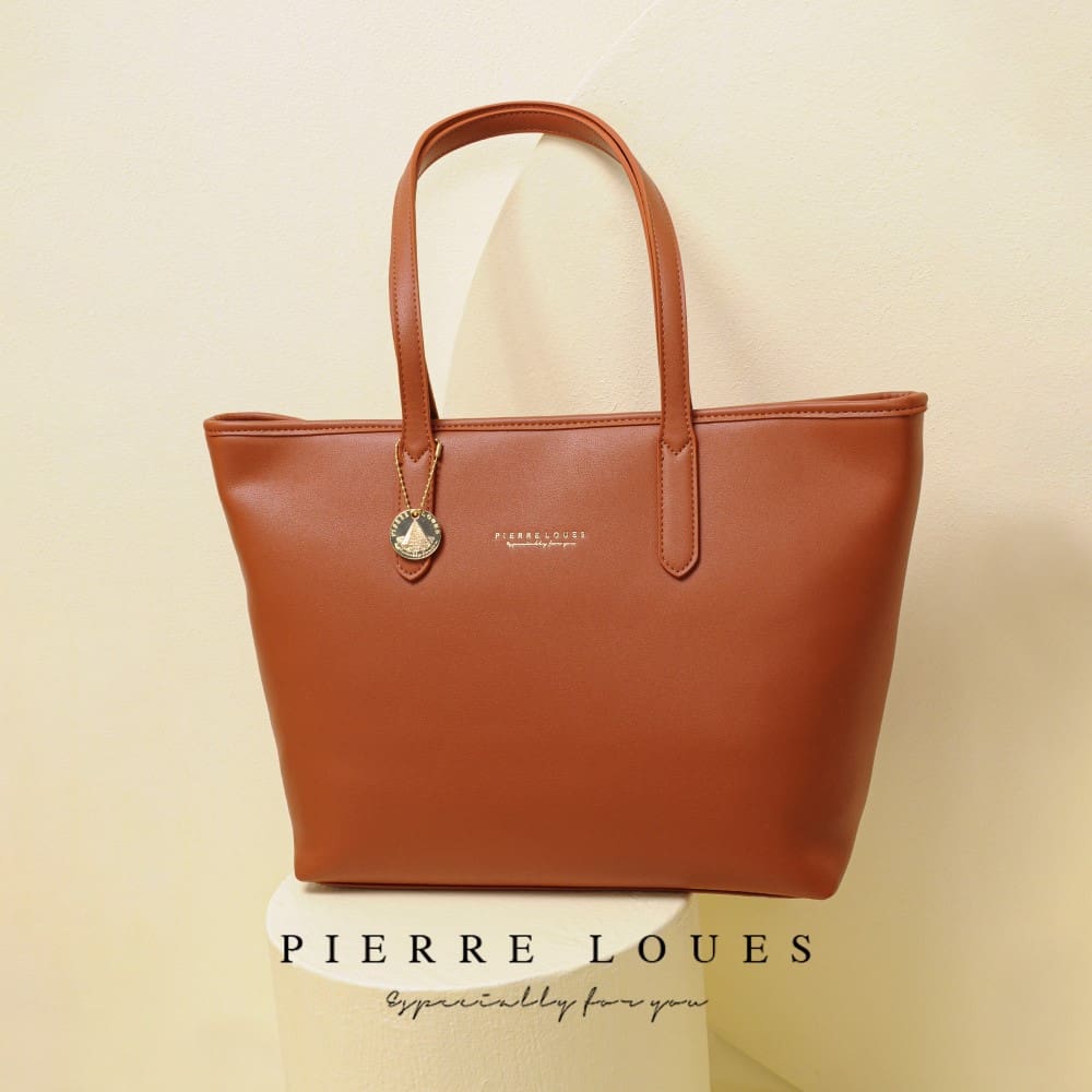 Γυναικεία Τσάντα Ώμου Shopper Pierre Loues 914-62 καφέ 
