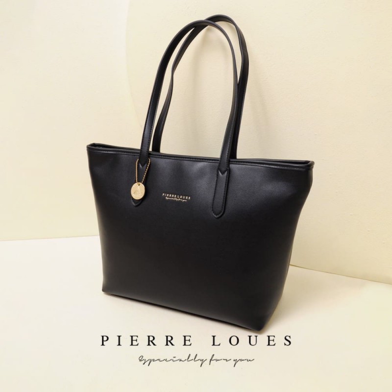 Γυναικεία Τσάντα Ώμου Shopper Pierre Loues 914-62 μαύρο 