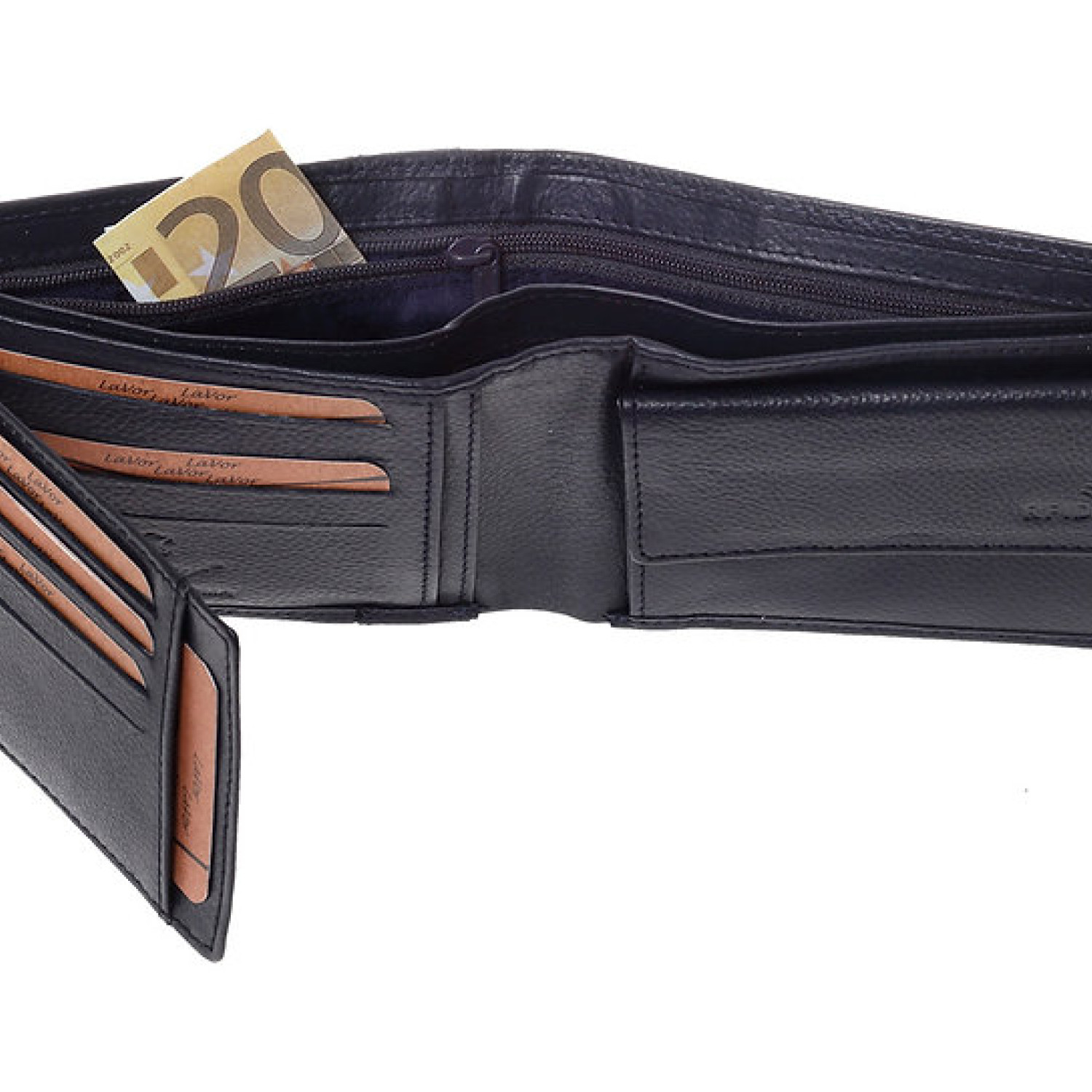 LaVor 1-3832 Ανδρικό Δερμάτινο Πορτοφόλι με RFID Μπλε 1-3832-blue