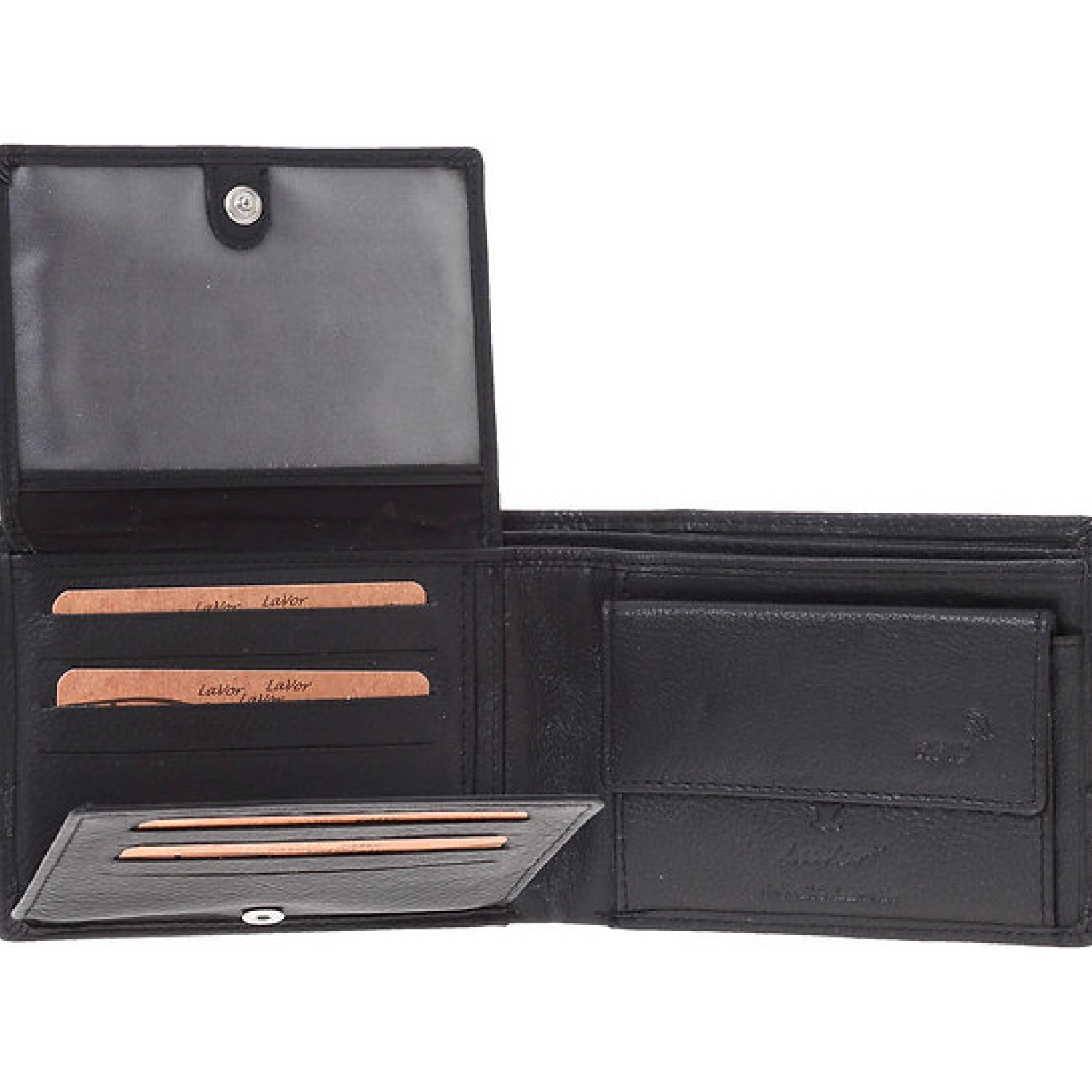 LaVor 1-3833 Ανδρικό Δερμάτινο Πορτοφόλι με RFID Μαυρο 1-3833-black