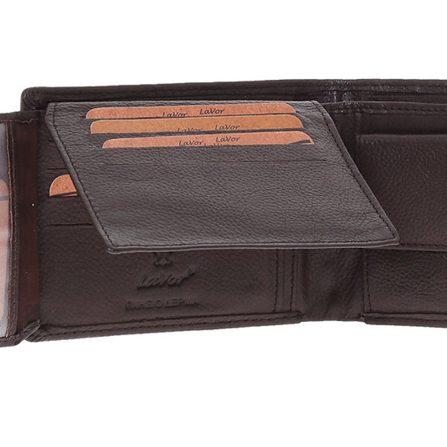 LaVor 1-3834 Ανδρικό Δερμάτινο Πορτοφόλι με RFID Καφε 1-3834-brown
