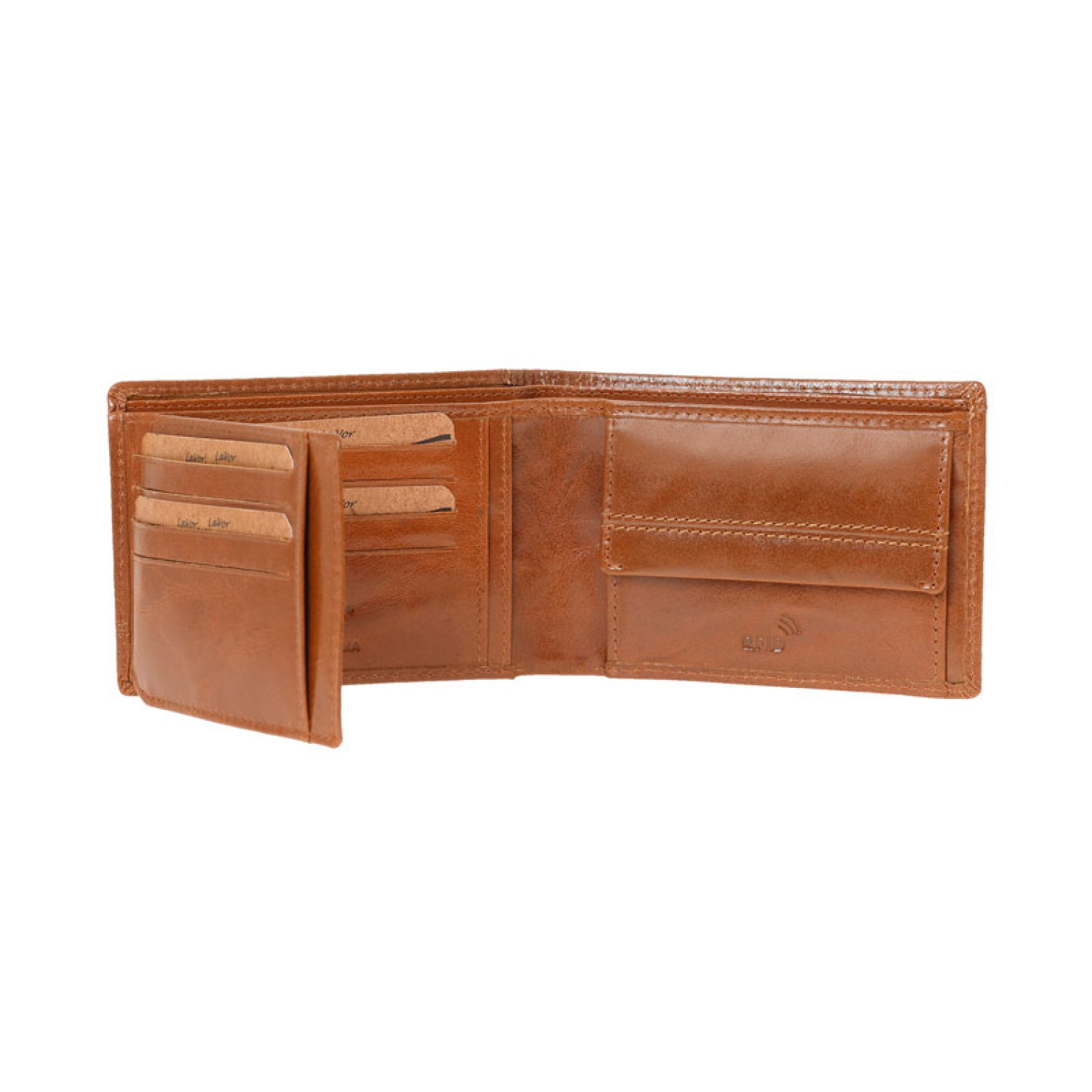LaVor Ανδρικό Δερμάτινο Πορτοφόλι με Rfid Κονιάκ 1-3842-COGNAC