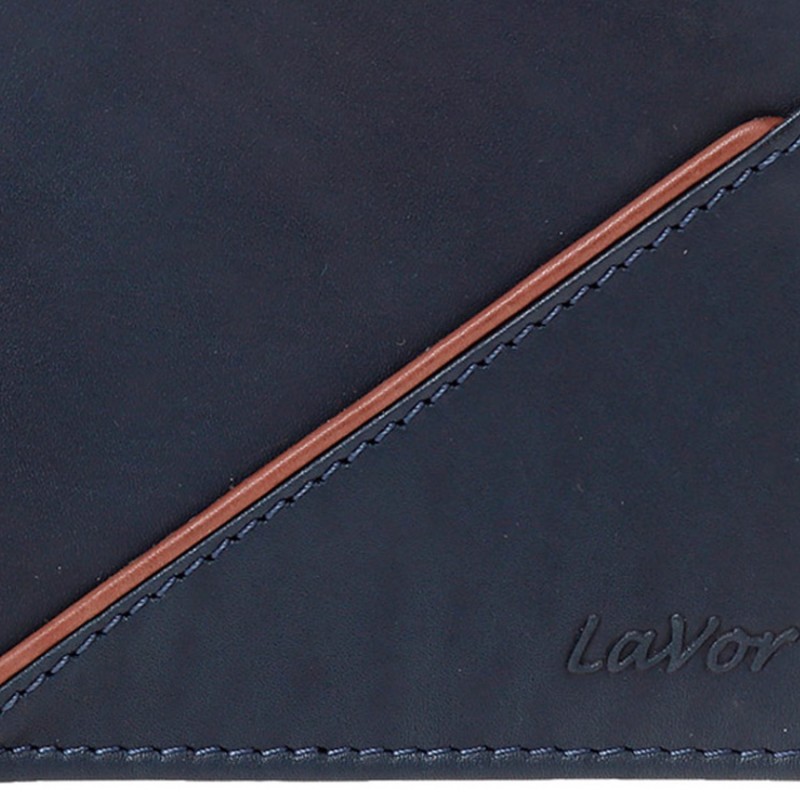 LaVor 1-5909 Ανδρικό Δερμάτινο Πορτοφόλι με RFID Μπλε