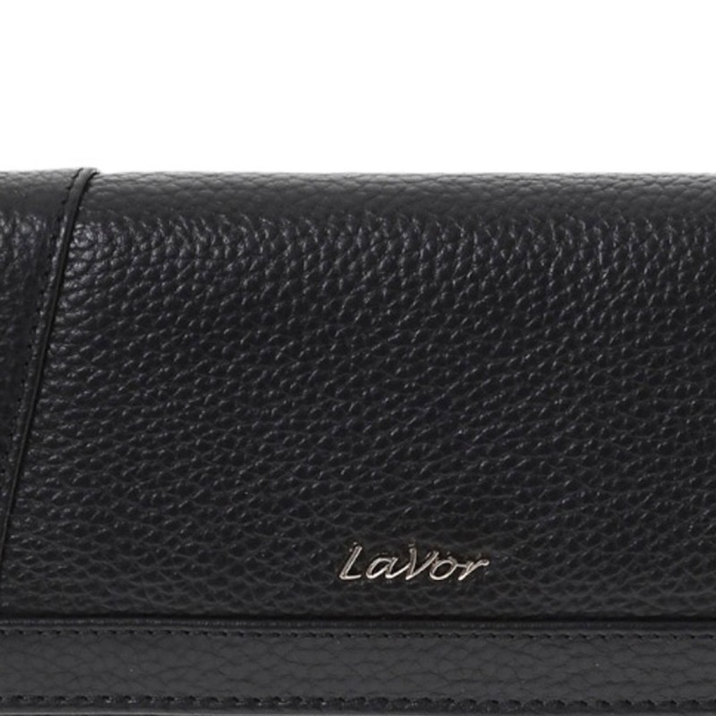 LaVor 1-6154 Γυναικείο Δερμάτινο Πορτοφόλι με Rfid Μαύρο 1-6154-BLACK
