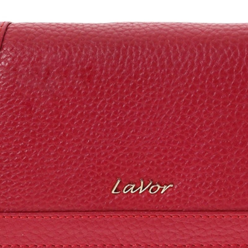 LaVor 1-6154 Γυναικείο Δερμάτινο Πορτοφόλι με Rfid Κόκκινο 1-6154-RED