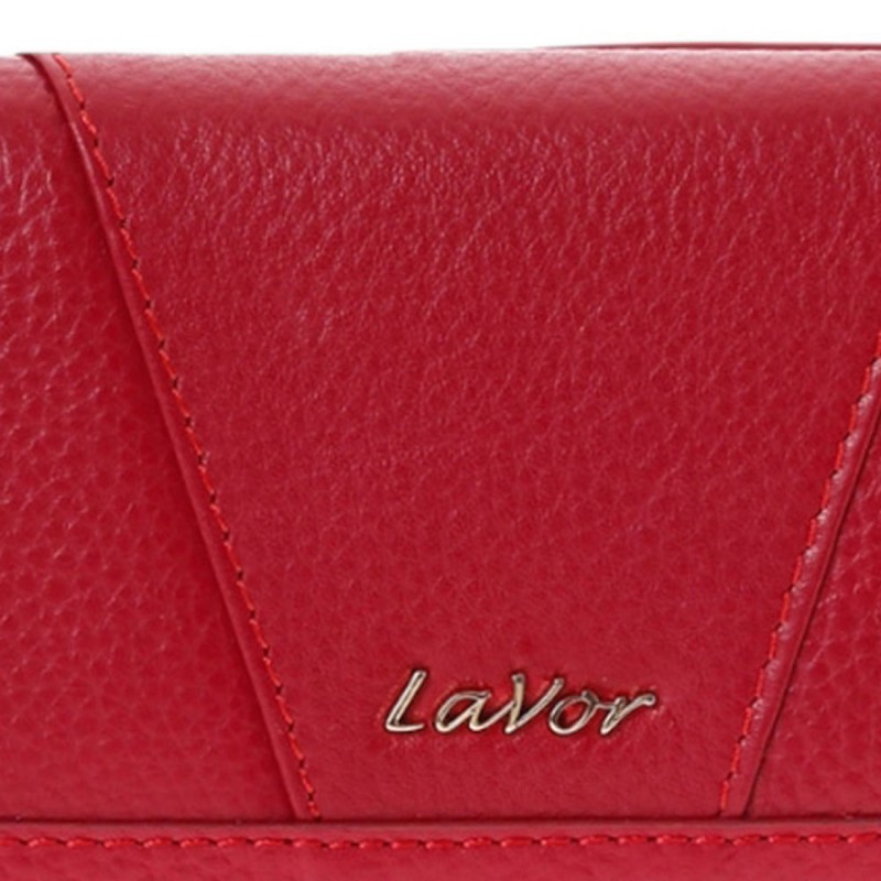 LaVor 1-6155 Γυναικείο Δερμάτινο Πορτοφόλι με Rfid Κόκκινο 1-6155-RED