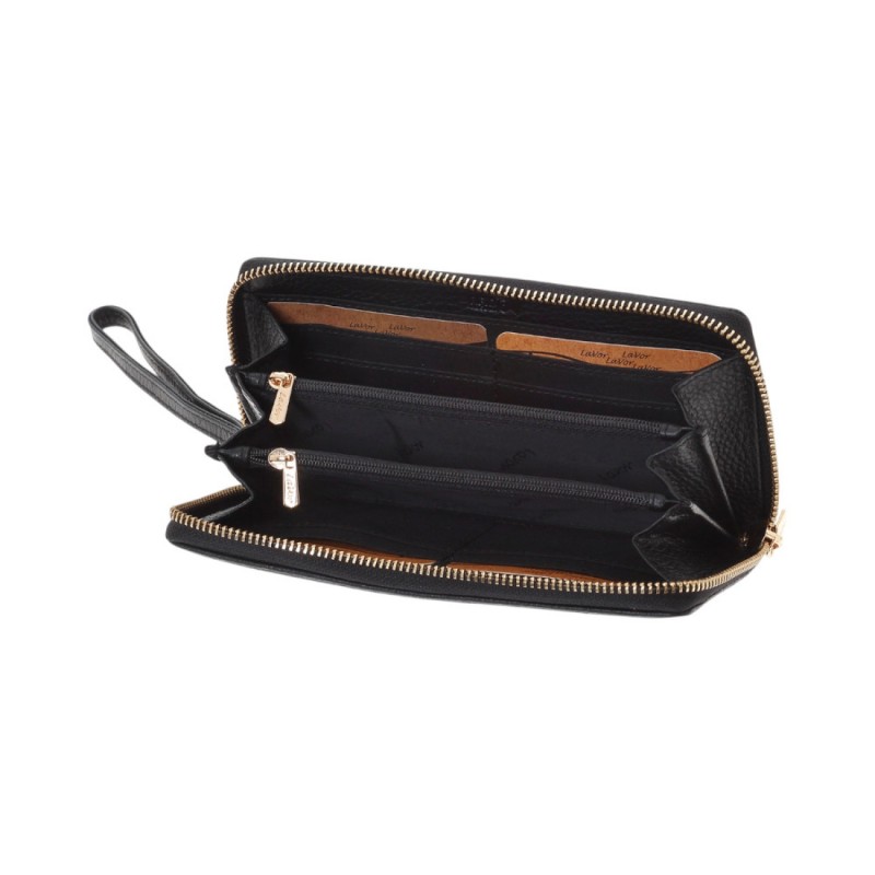 LaVor 1-6160 Γυναικείο Δερμάτινο Πορτοφόλι με Rfid Μαύρο 1-6160-BLACK