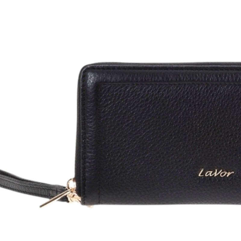 LaVor 1-6160 Γυναικείο Δερμάτινο Πορτοφόλι με Rfid Μαύρο 1-6160-BLACK