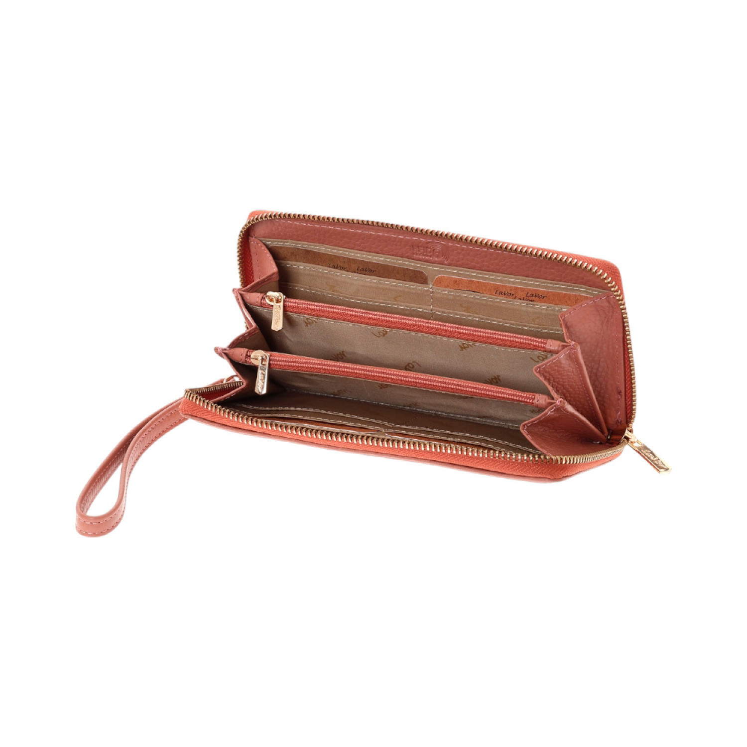 LaVor 1-6160 Γυναικείο Δερμάτινο Πορτοφόλι με Rfid Ροζ 1-6160-PINK