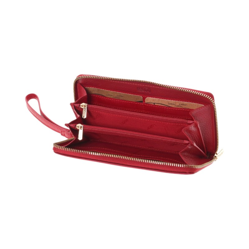 LaVor 1-6160 Γυναικείο Δερμάτινο Πορτοφόλι με Rfid Κόκκινο 1-6160-RED