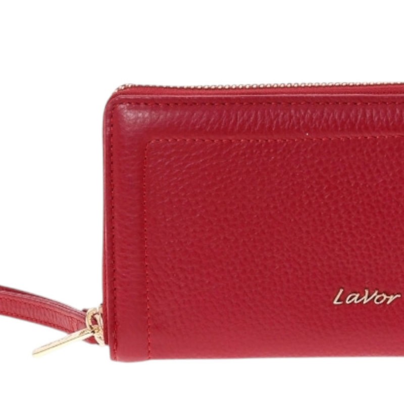 LaVor 1-6160 Γυναικείο Δερμάτινο Πορτοφόλι με Rfid Κόκκινο 1-6160-RED